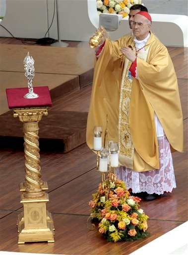 Offering Incense to John Paul II Blood