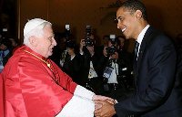 Pope with President Obama